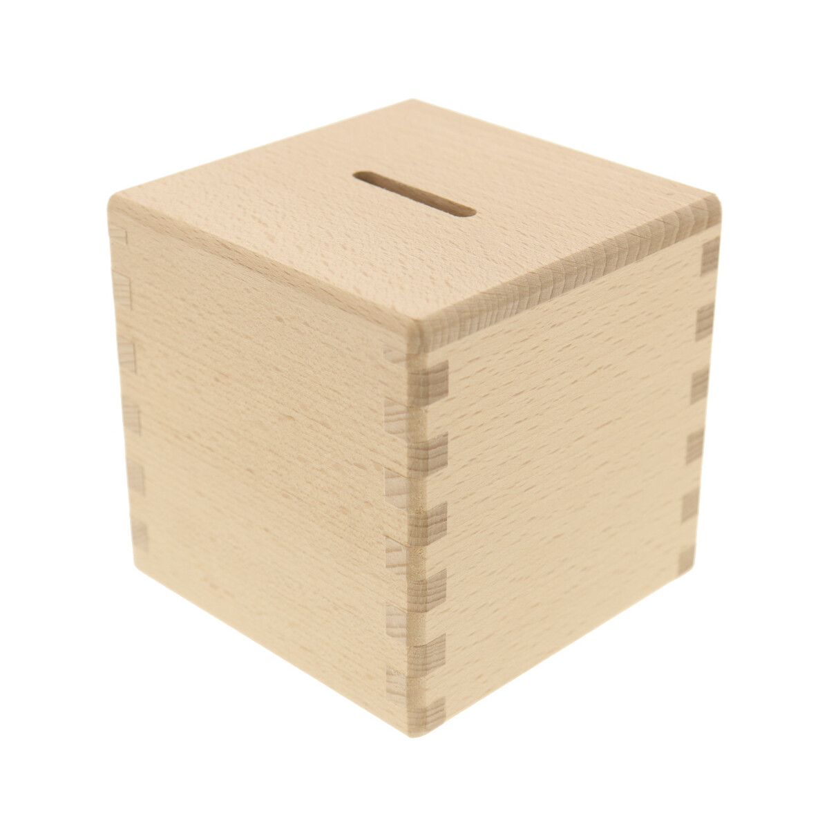 Spardose Buchenholz 10 cm