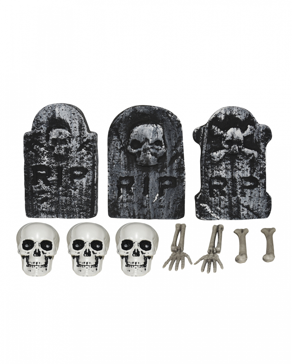 10 Stück Mini Friedhof Teile im Säckchen