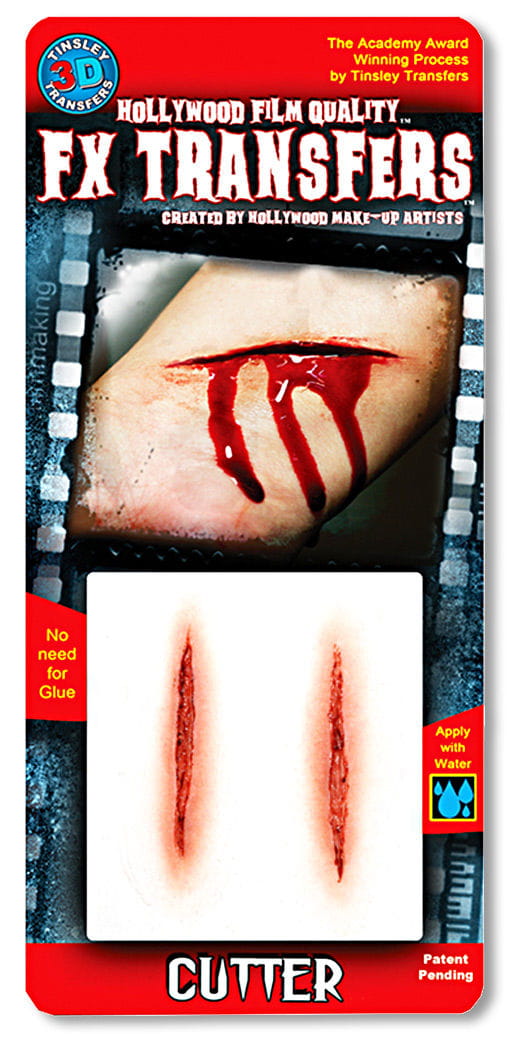 3D FX Transfer Tattoo Schnittwunde