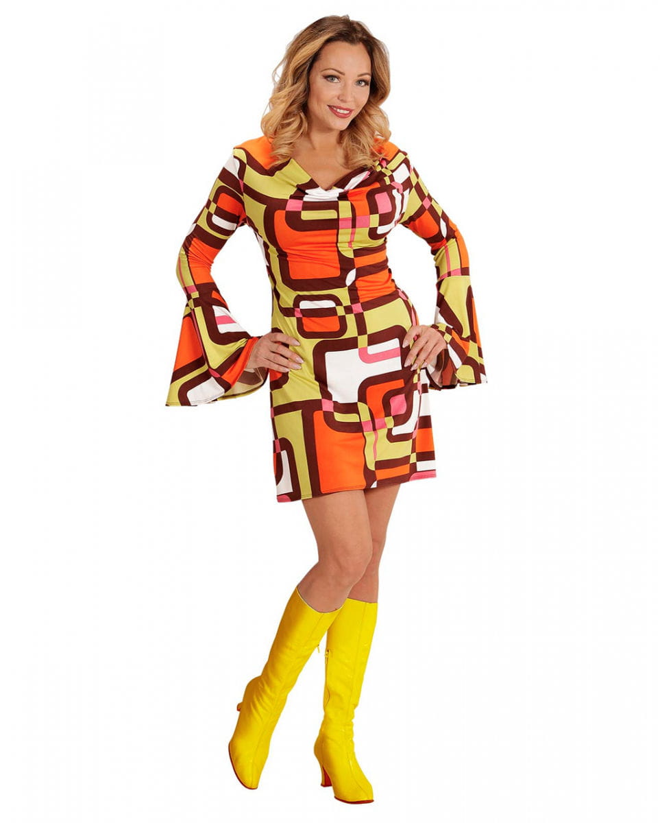 Groovy 70´s Kleid Tubes M