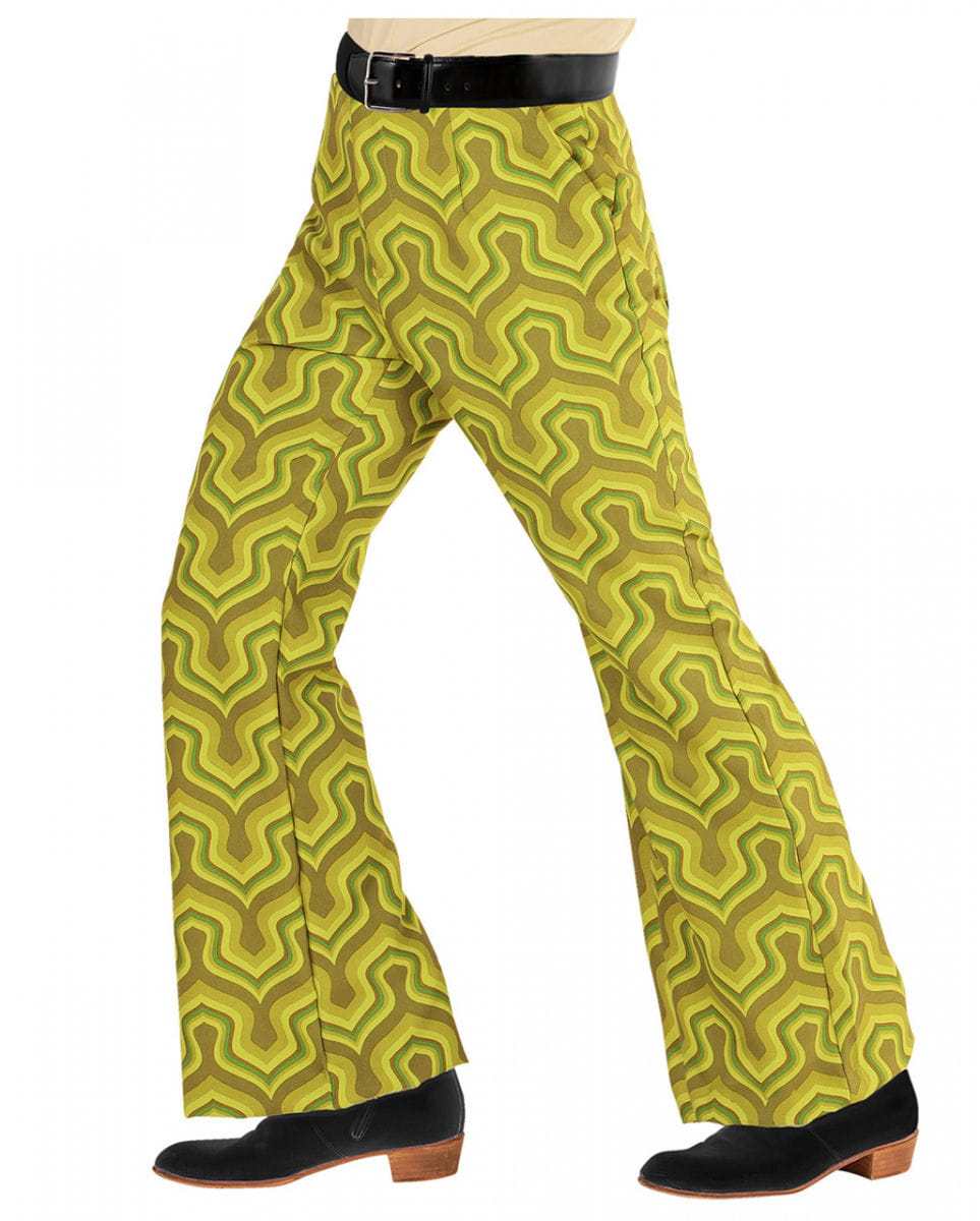 Groovy 70er Herren-Schlaghose Wallpaper S/M