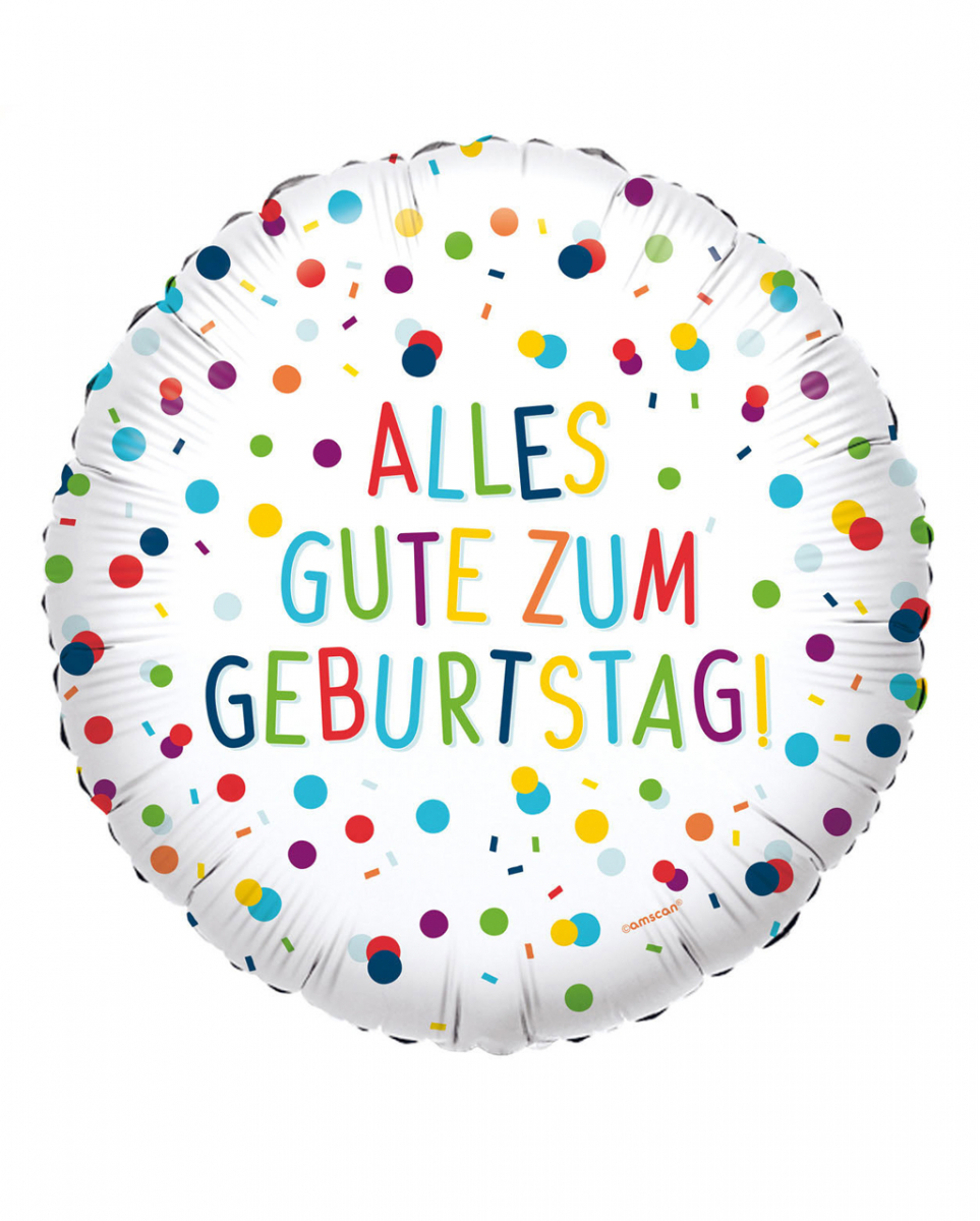 Alles Gute Zum Geburtstag Konfetti Folienballon