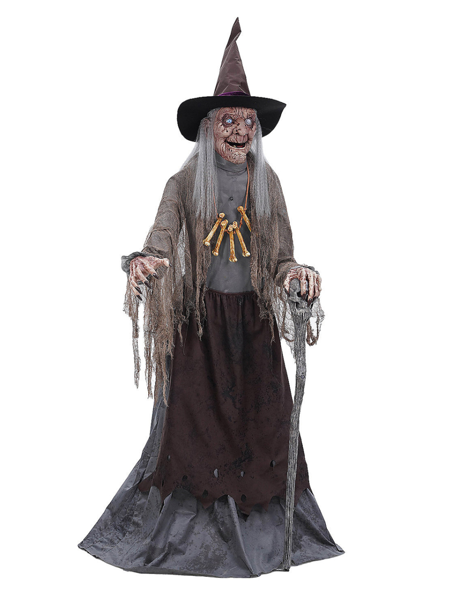 Alte Waldhexe Halloween Animatronic 180cm