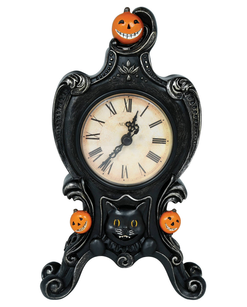 Antike Halloween Tischuhr 24x14cm