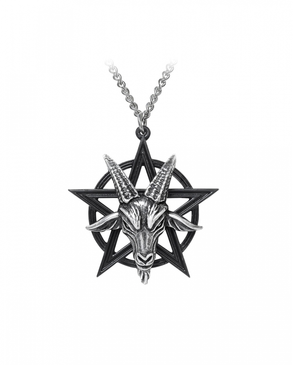 Baphomet Pentagramm Anhänger mit Kette
