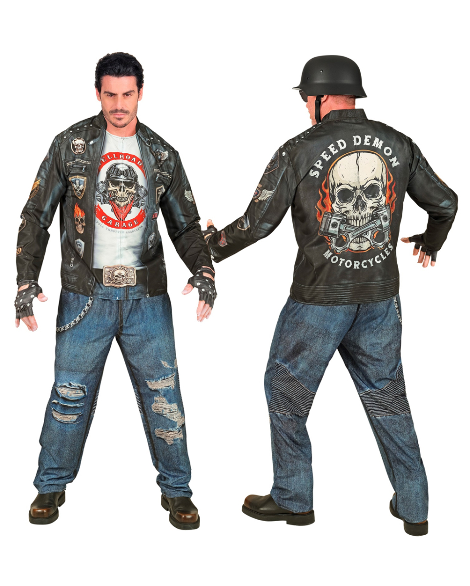 Biker Speed Demon Sofortkostüm 2XL