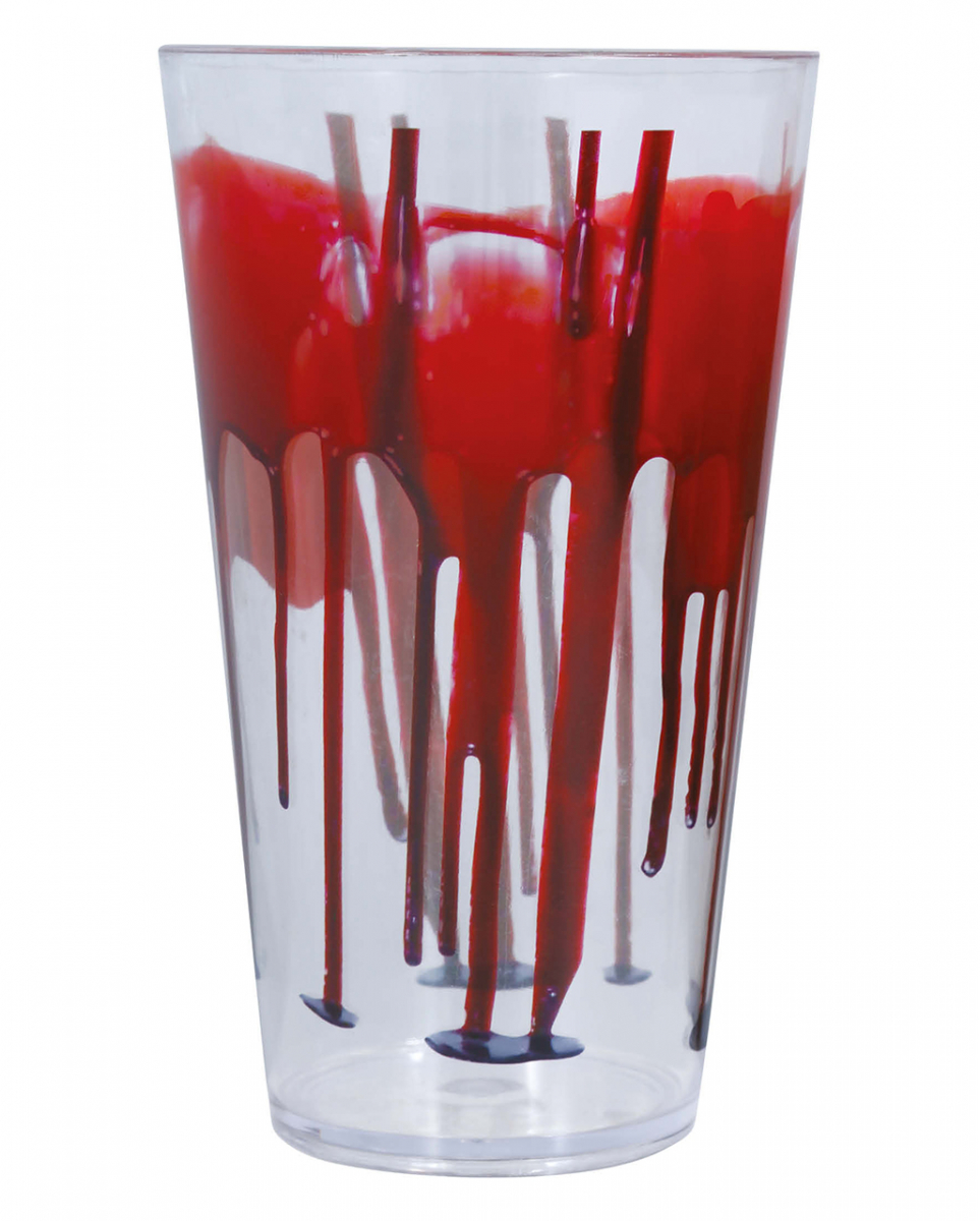 Blutiges Halloween Glas 15cm