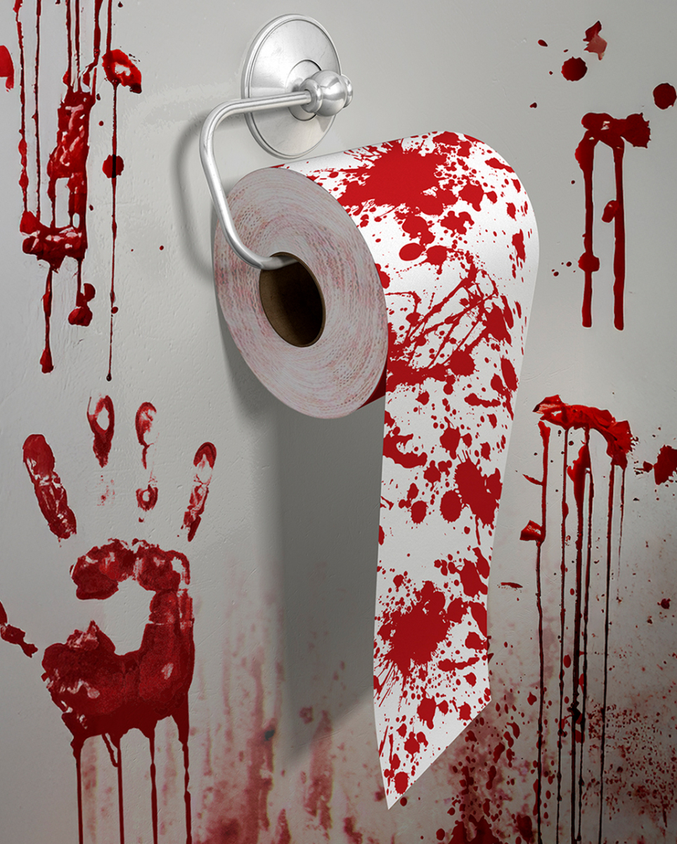 Blutiges Toilettenpapier 2-lagig 30m