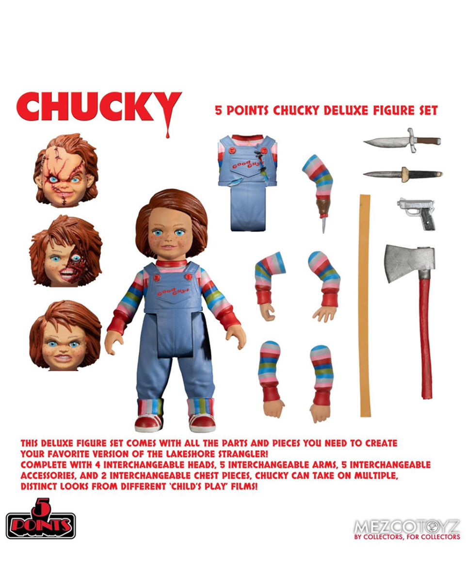 Child's Play Chucky Deluxe Set 18cm Mezco Toys