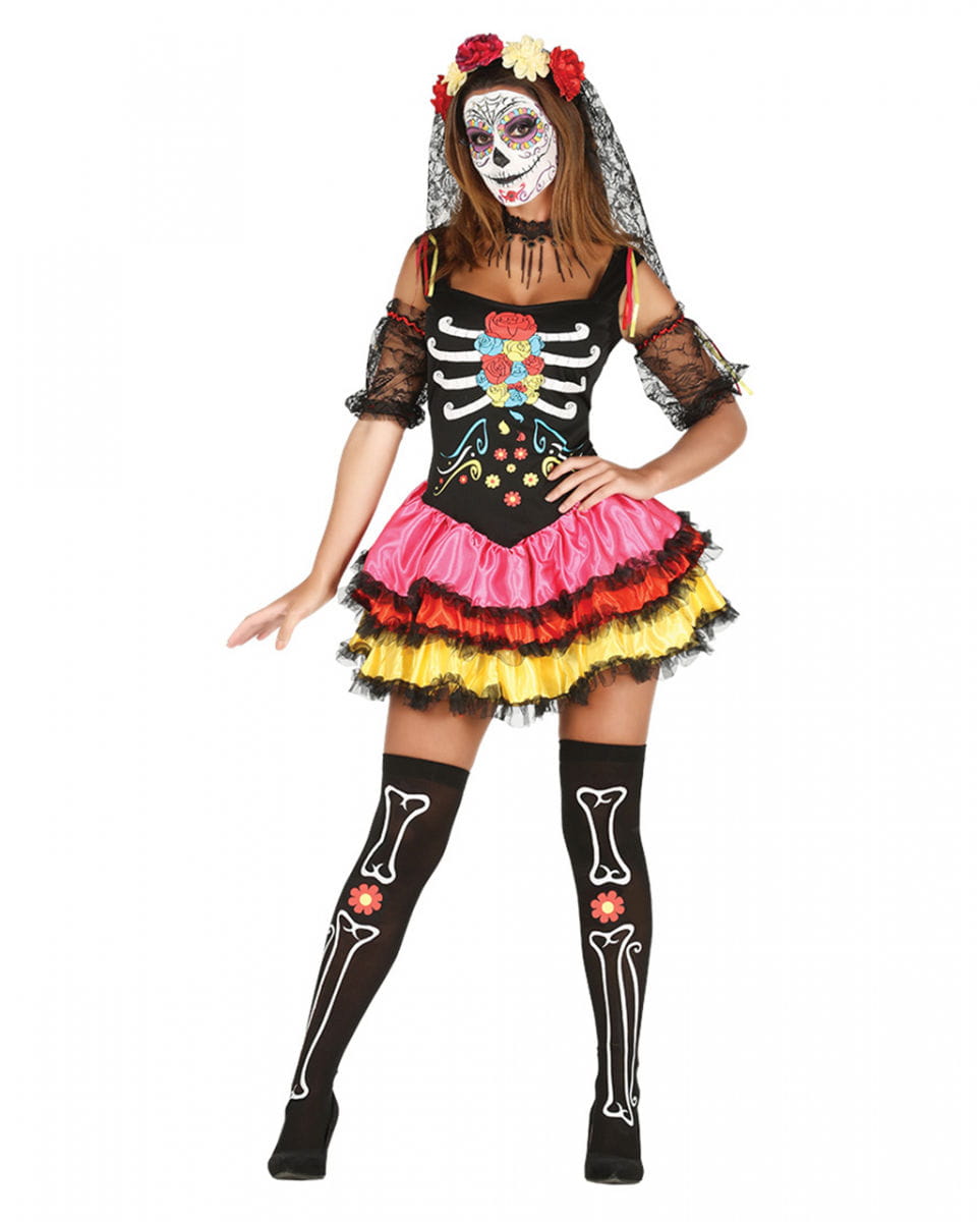 Day of the Dead Catrina Kostüm XS-S