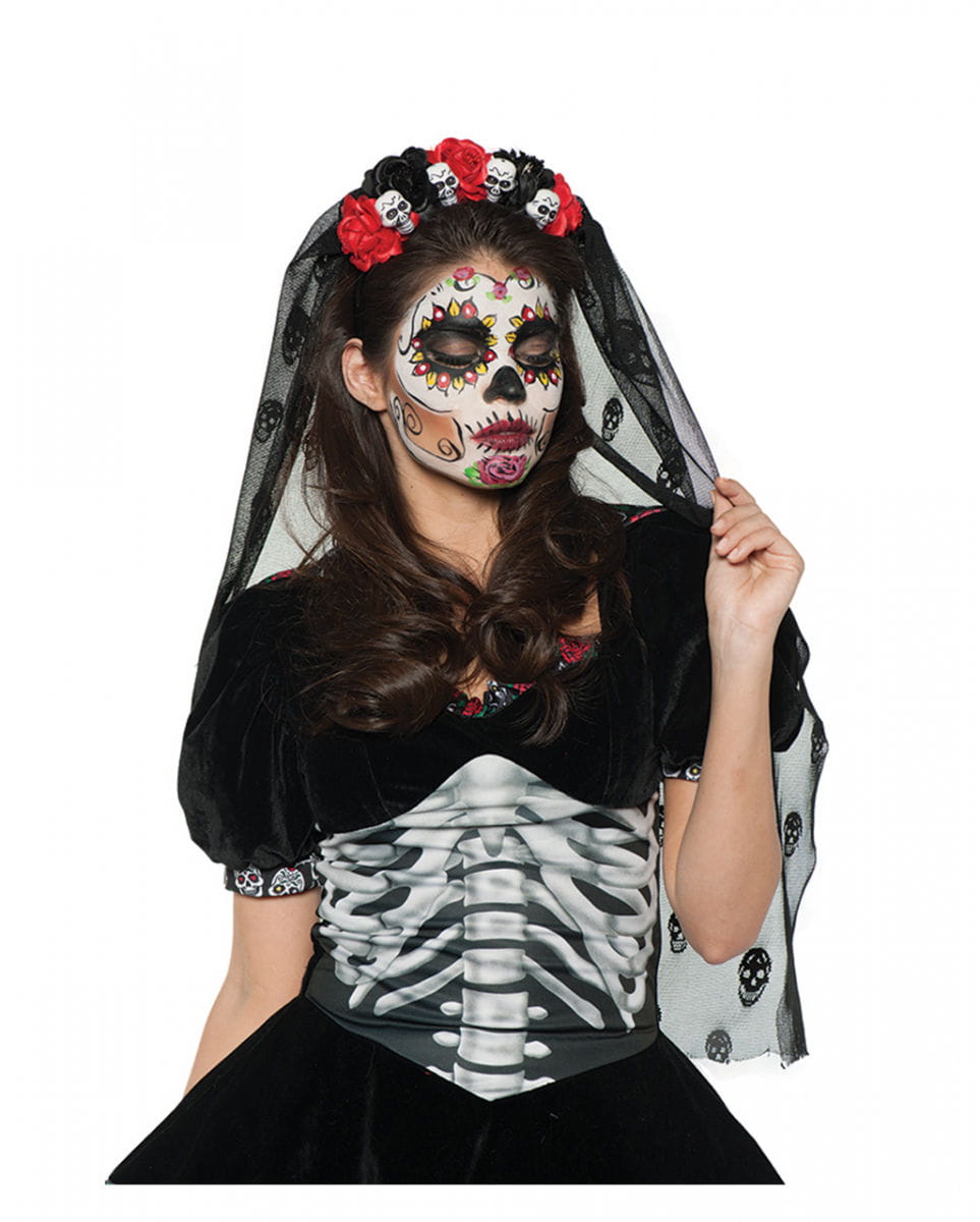 Day of the Dead Totenkopf Haarreifen