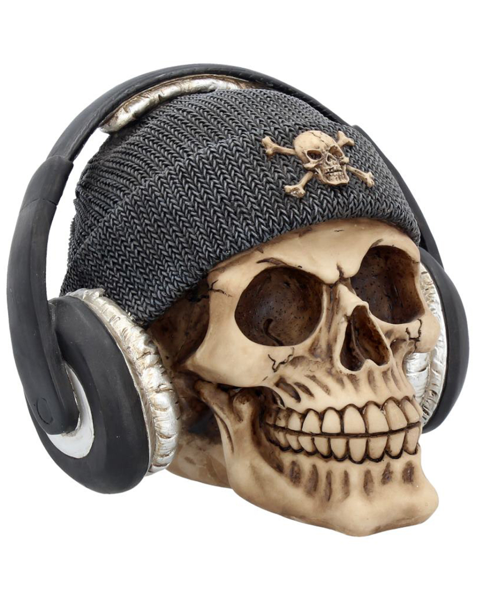 Dead Beat Kopfhörer-Totenkopf 17cm