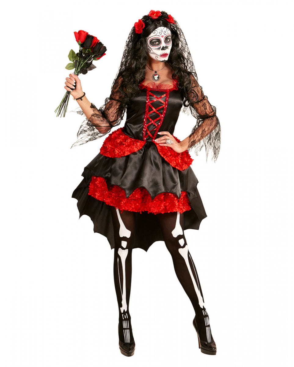 Dia de los Muertos Brautkostüm S