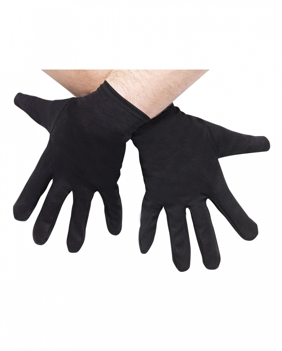 Schwarze Kostüm Handschuhe Plus Size