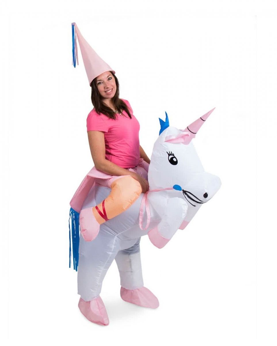 Einhorn Carry Me Kostüm aufblasbar One Size