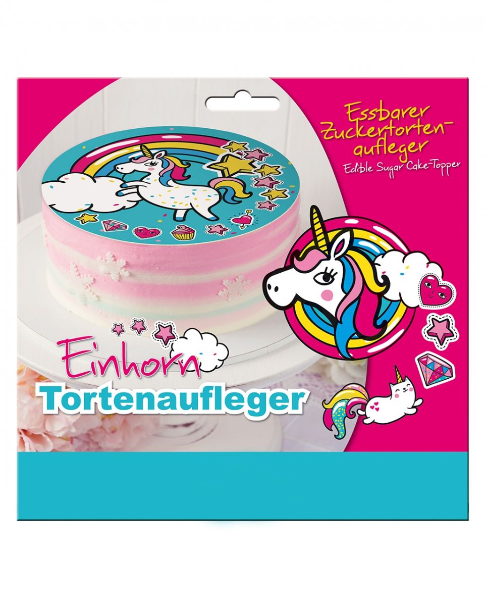 Einhorn Tortenaufleger