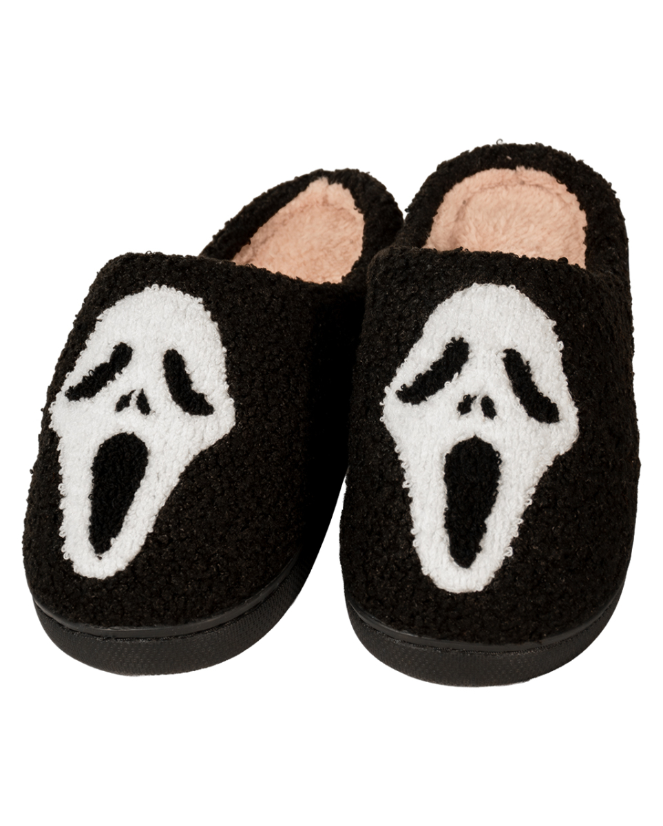 Flauschige Halloween Hausschuhe mit Geist als Motiv 42/43