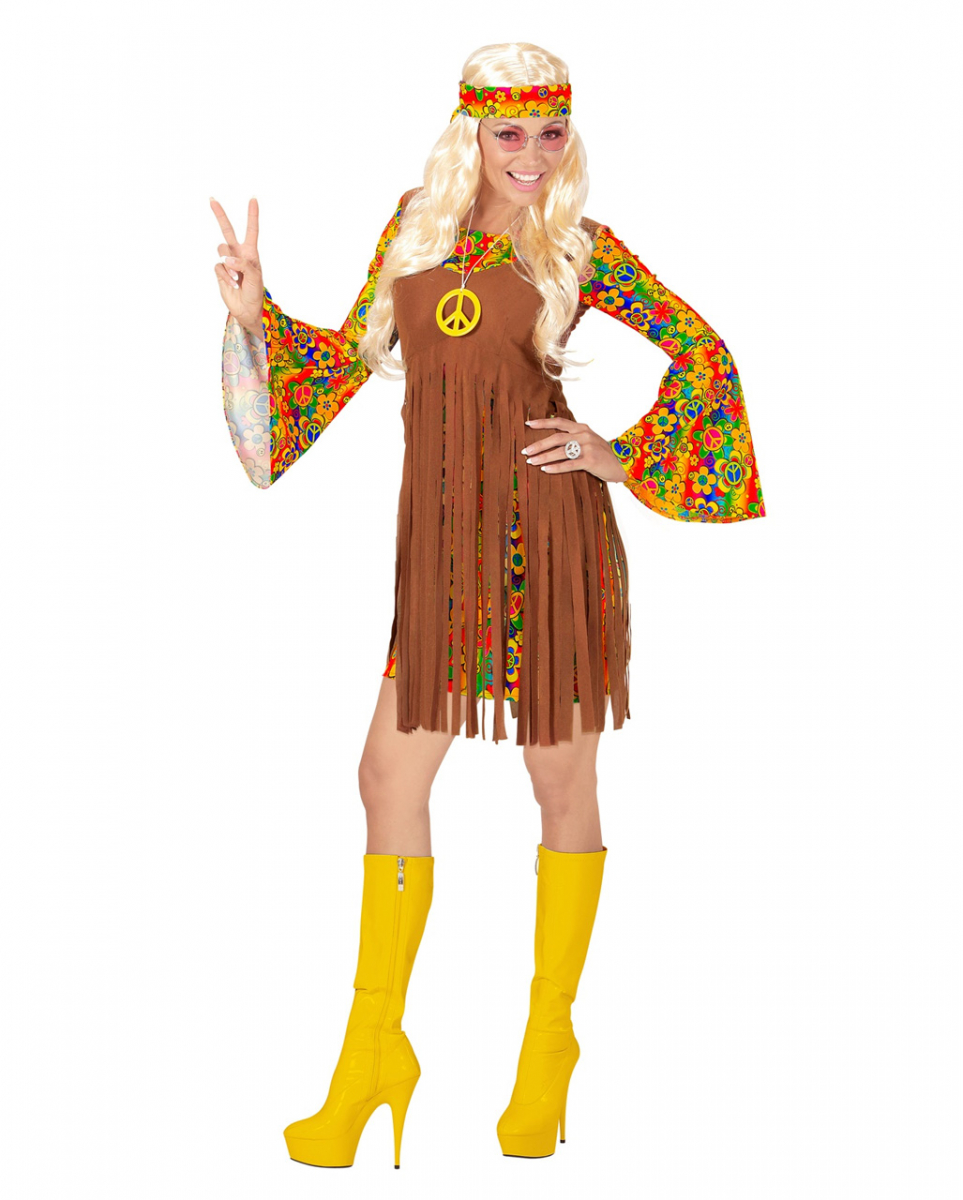 Flower Power Hippie Girl Kostüm M