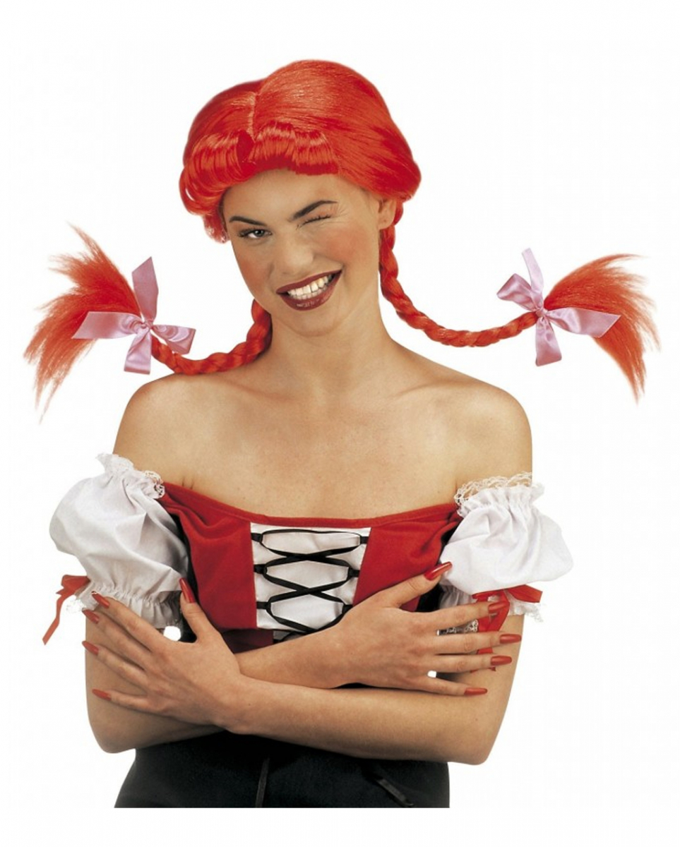 Freche Mädchen Zopfperücke