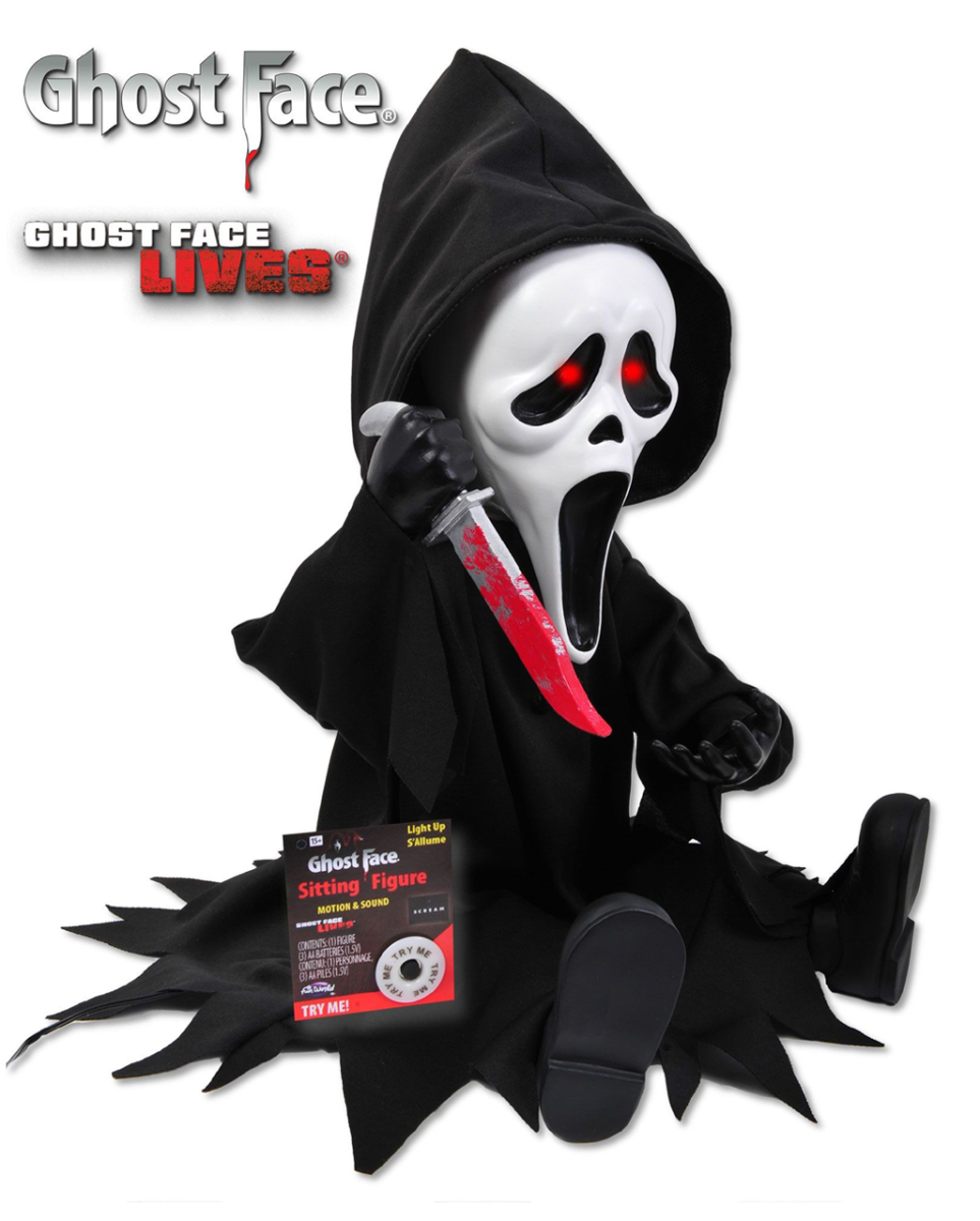 Ghostface Animatronic mit Licht, Sound & Bewegung 28cm