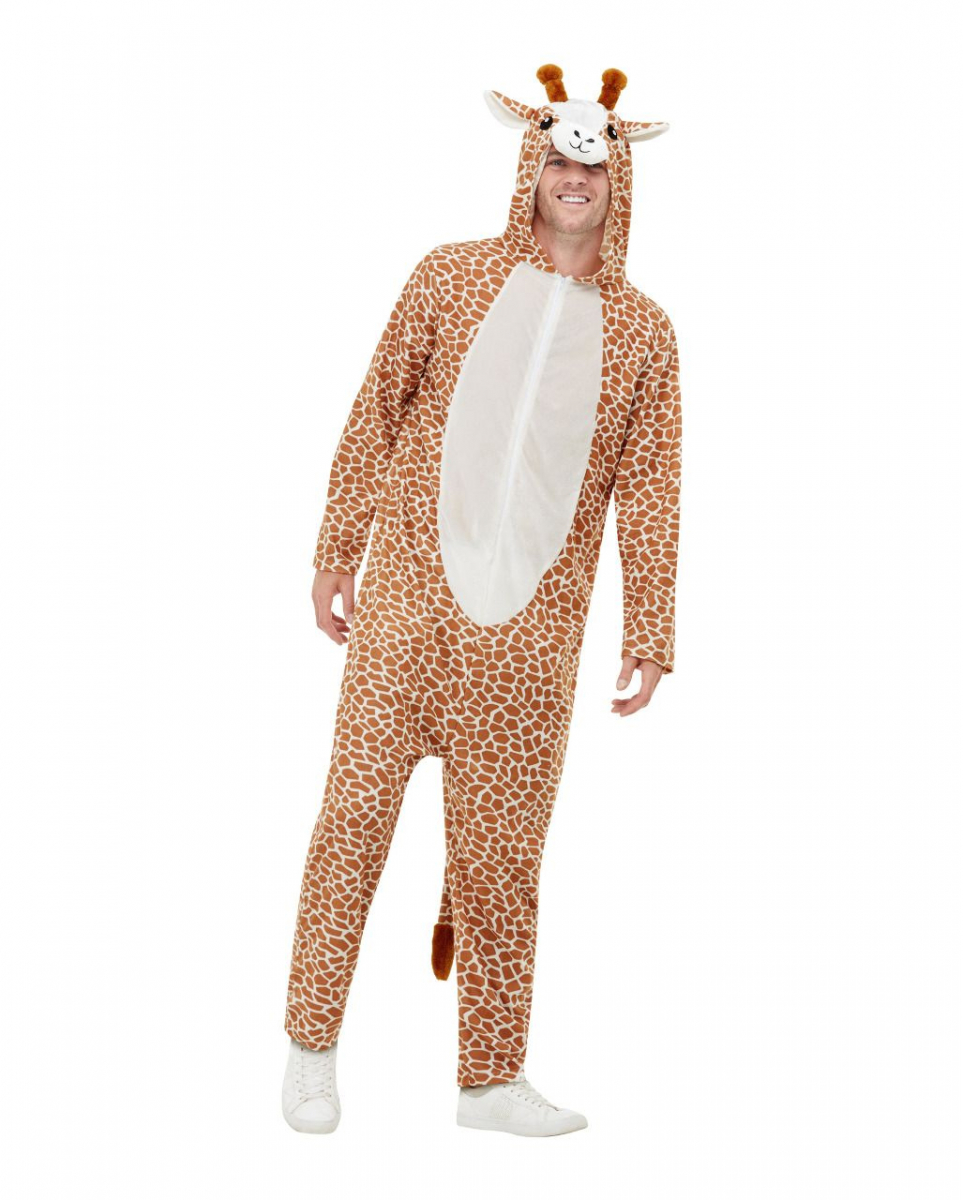 Kuscheliger Giraffen Jumpsuit für Erwachsene M