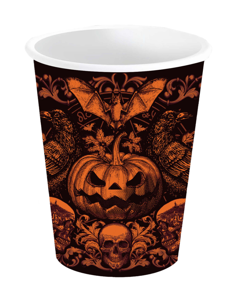 Gothic Kürbis Becher 6 St.