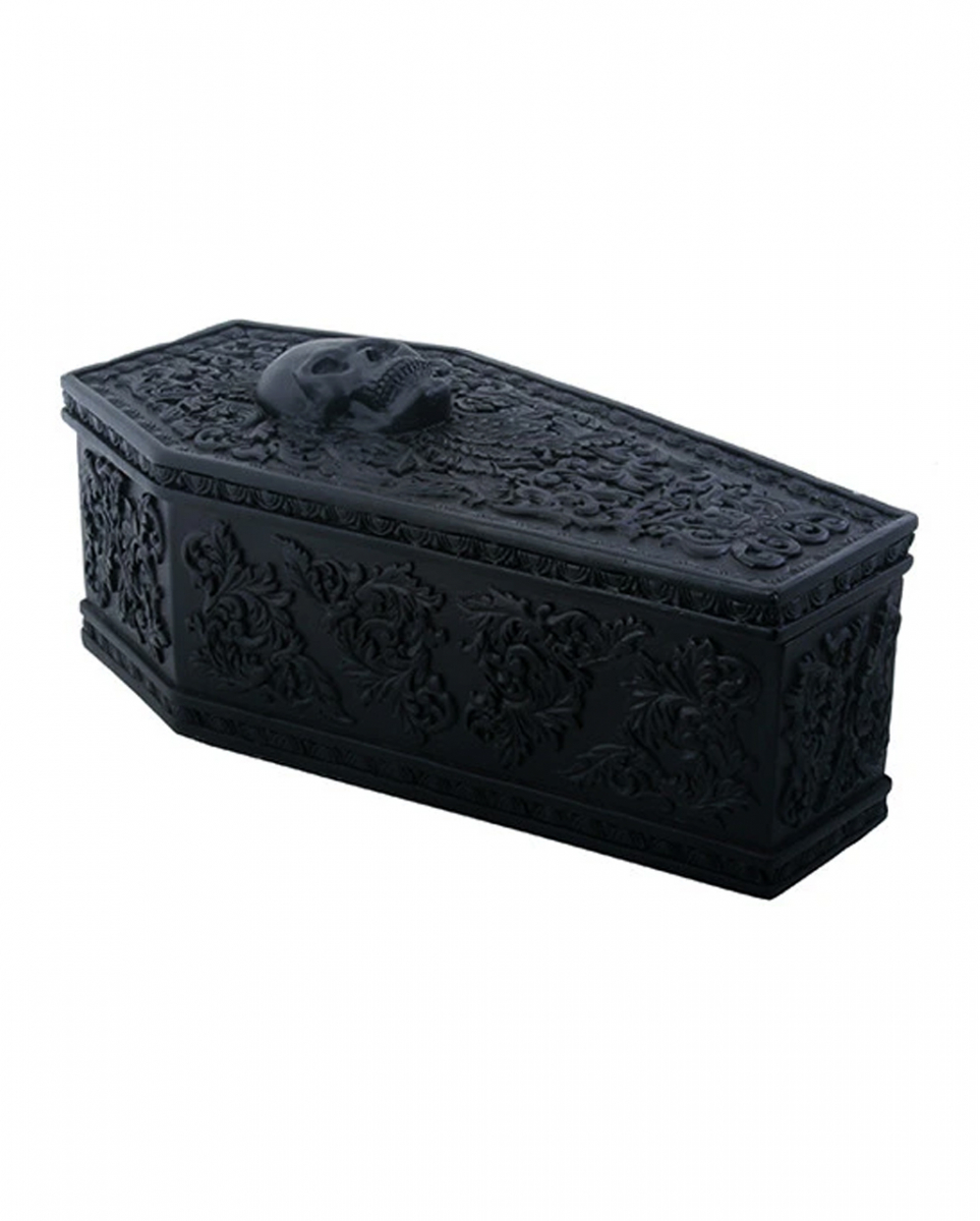 Gothic Sarg Box mit floralem Muster