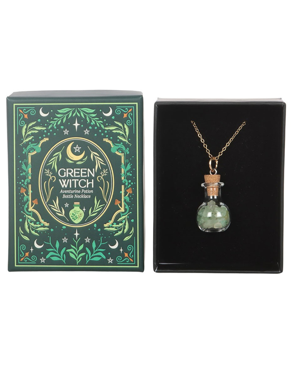 Green Witch Aventurine Zaubertrank Halskette