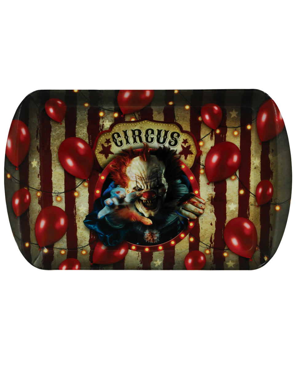 Halloween Horrorclown Circus Tablett