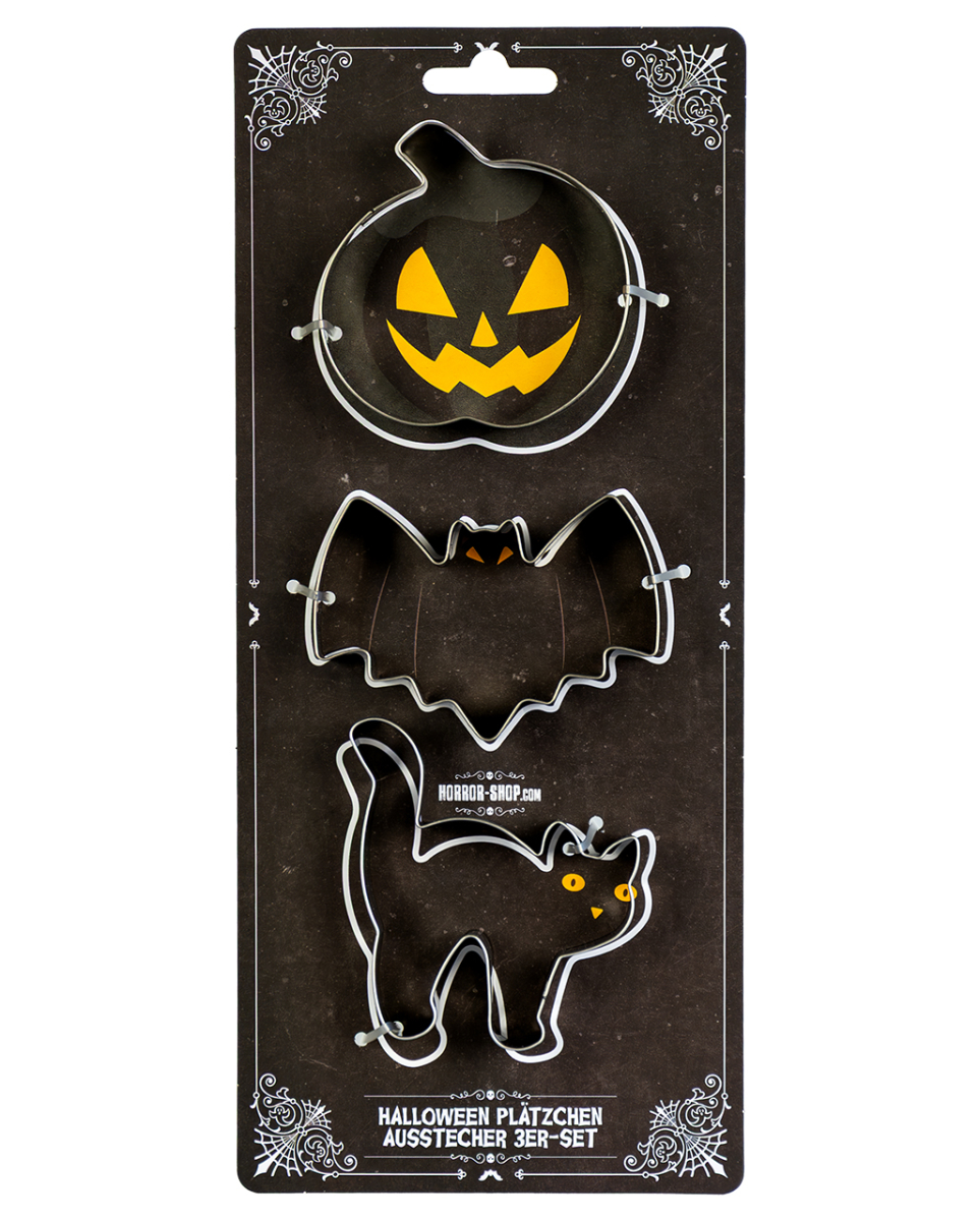 Halloween Plätzchen Ausstecher 3er-Set
