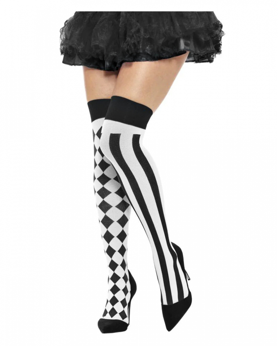 Halterlose Harlekin Strümpfe economy