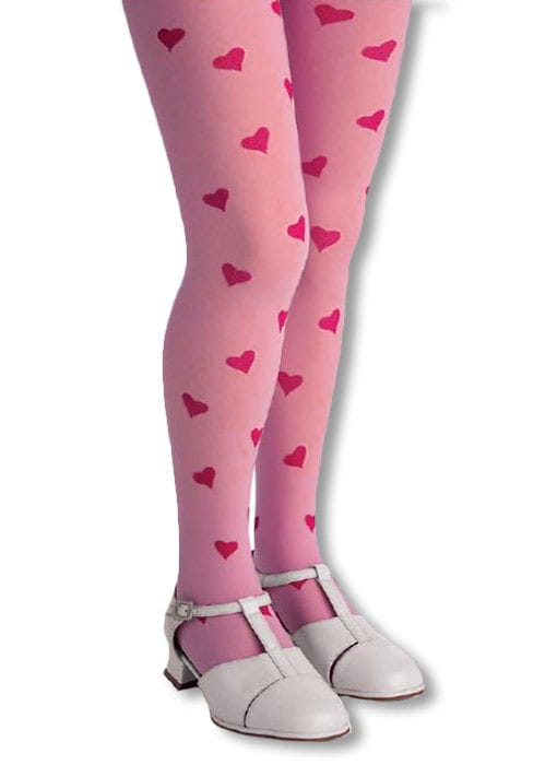 Kinder Herzstrumpfhose rosa