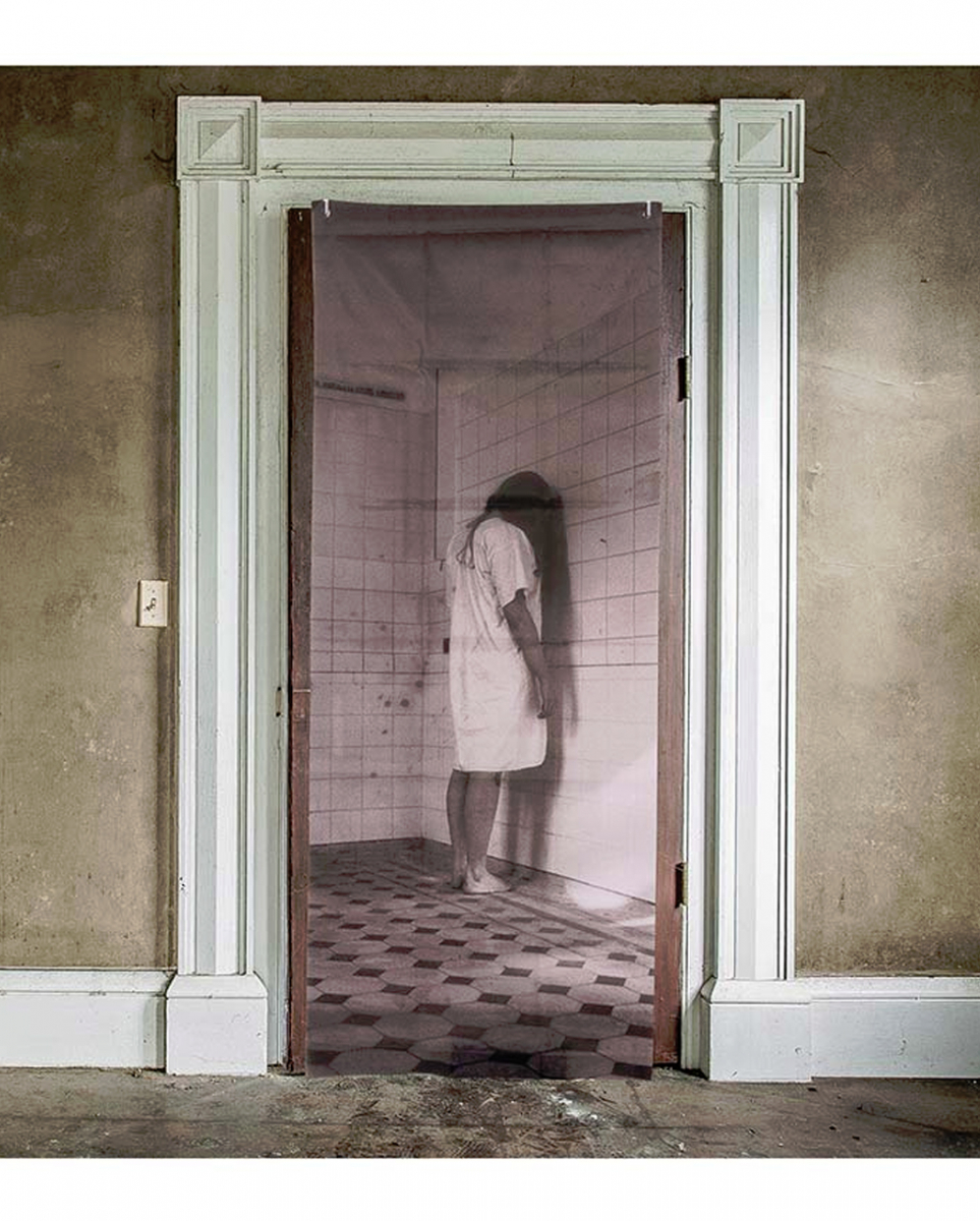 Horror Krankenhaus Türdeko 80x200 cm