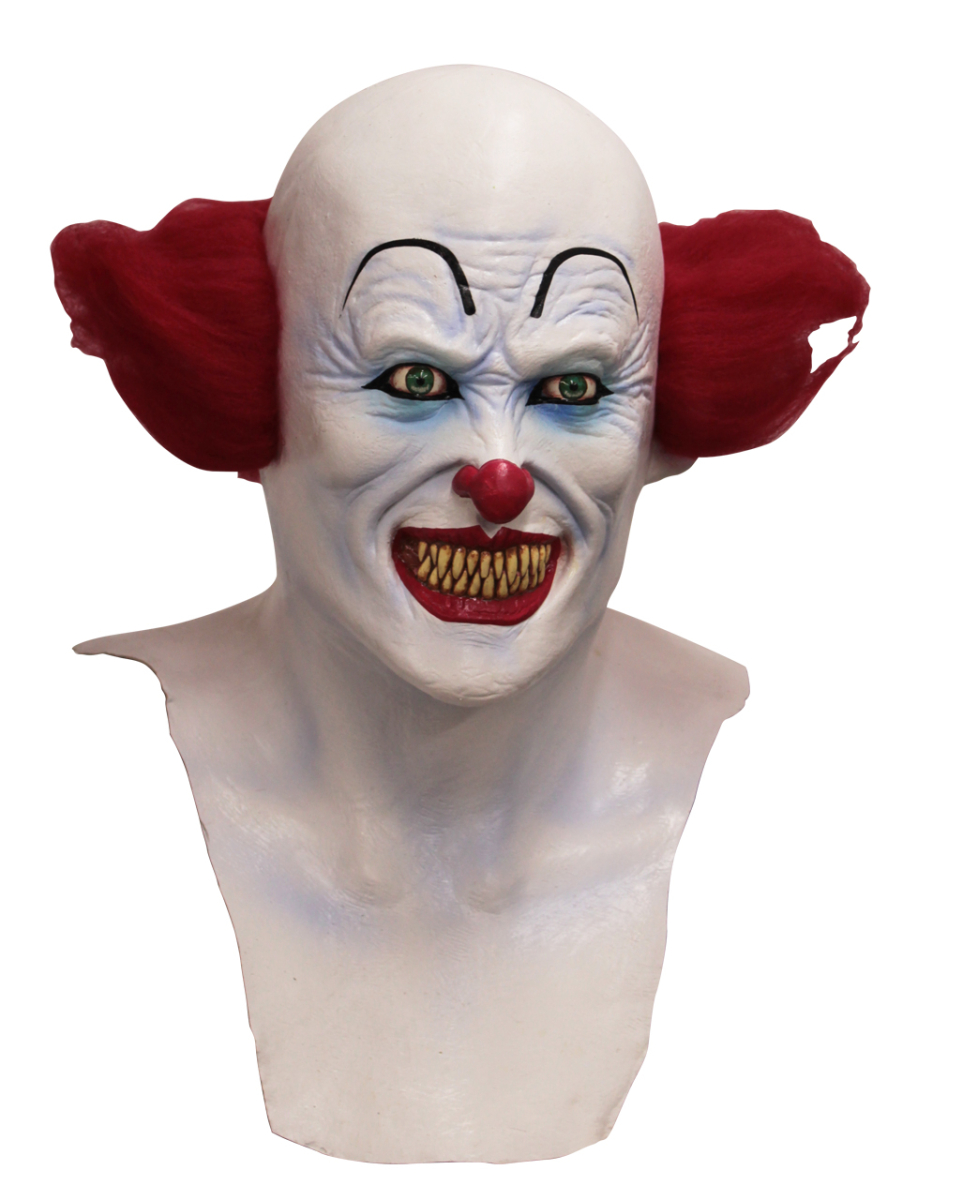 Horror Clown Maske mit Brustteil