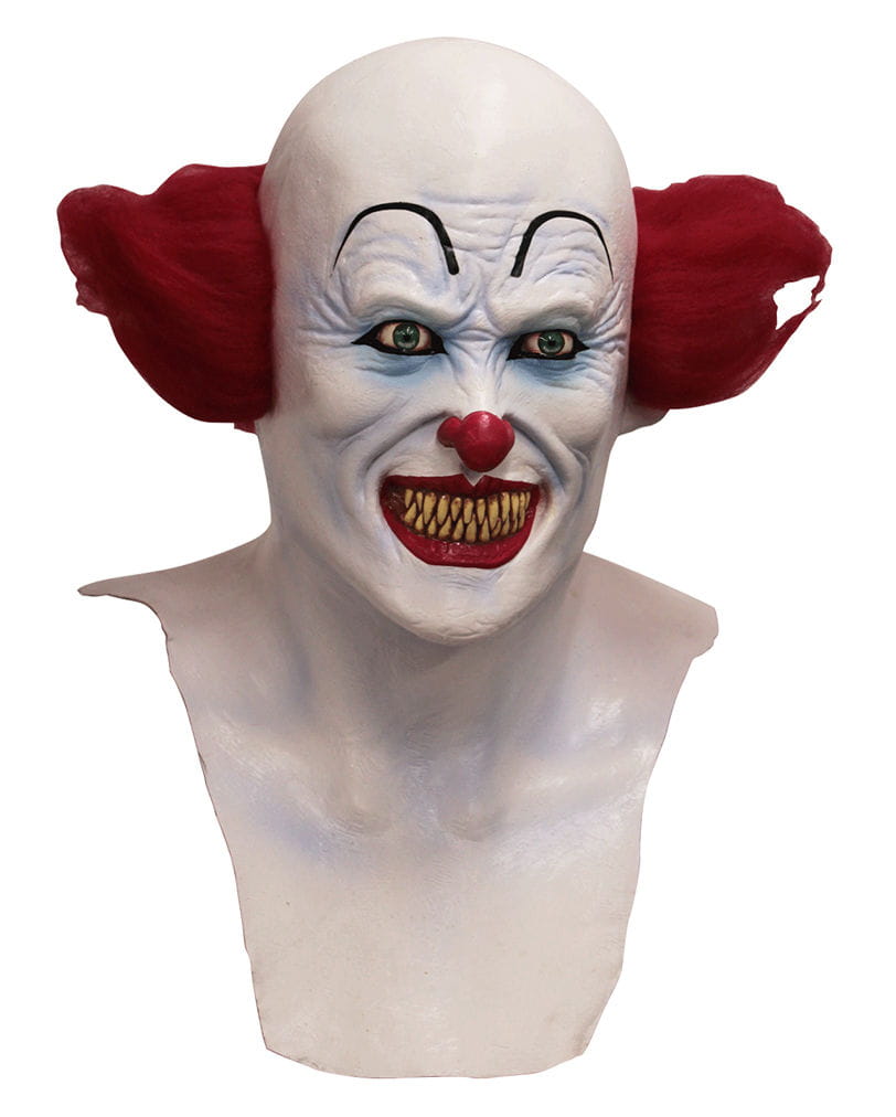 Horror Clown Maske mit Brustteil