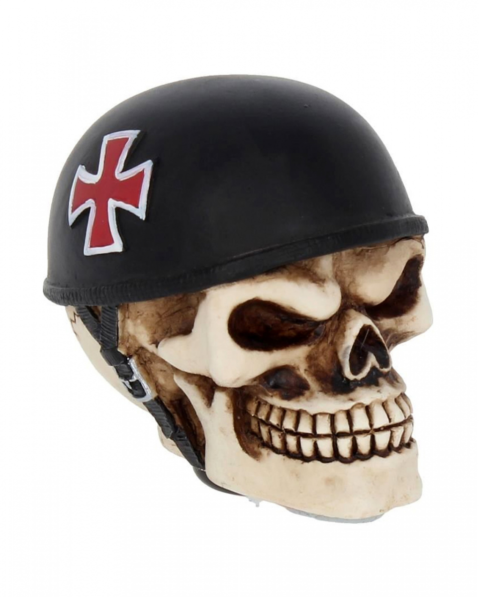 Schaltknauf Totenkopf mit Helm