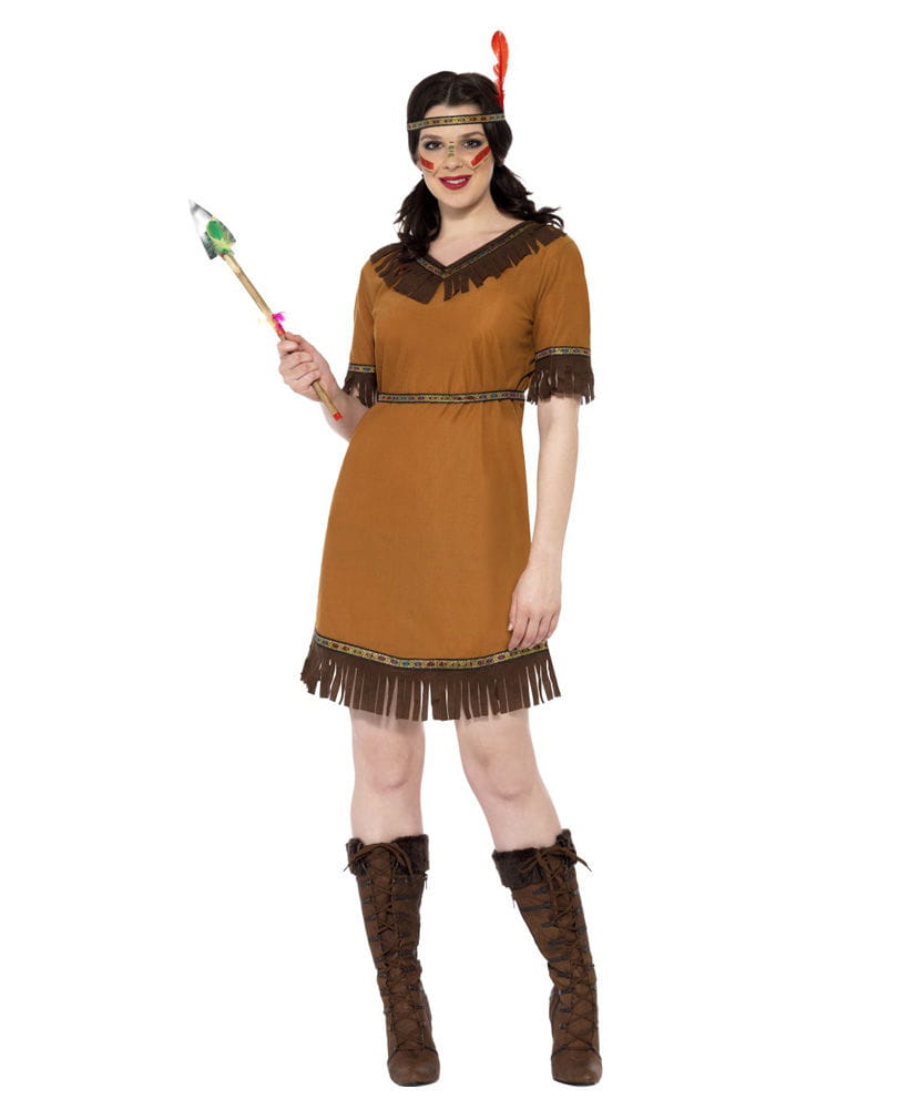 Indianer Squaw Kostüm S 36-38