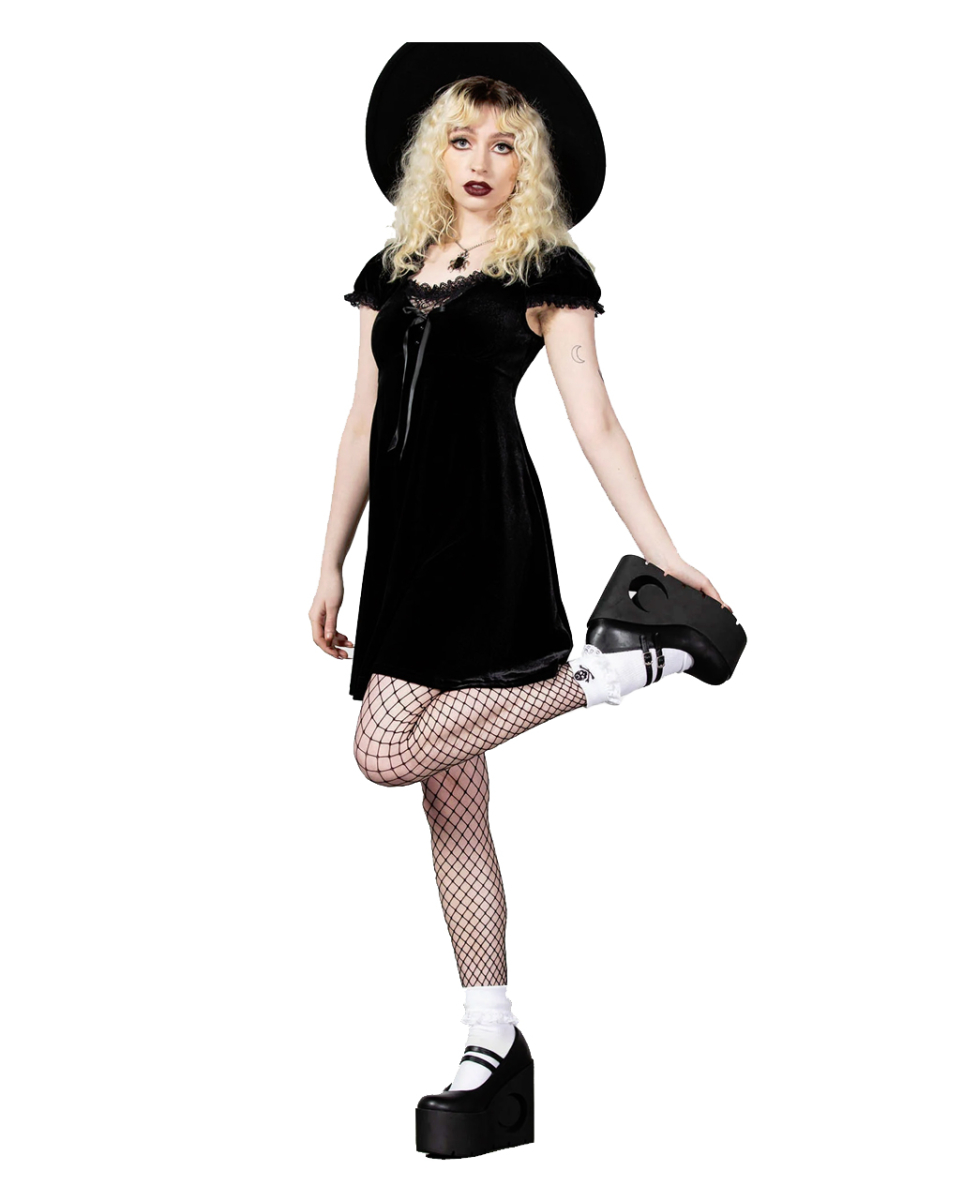 KILLSTAR Heather Babydoll Kleid Schwarz XL