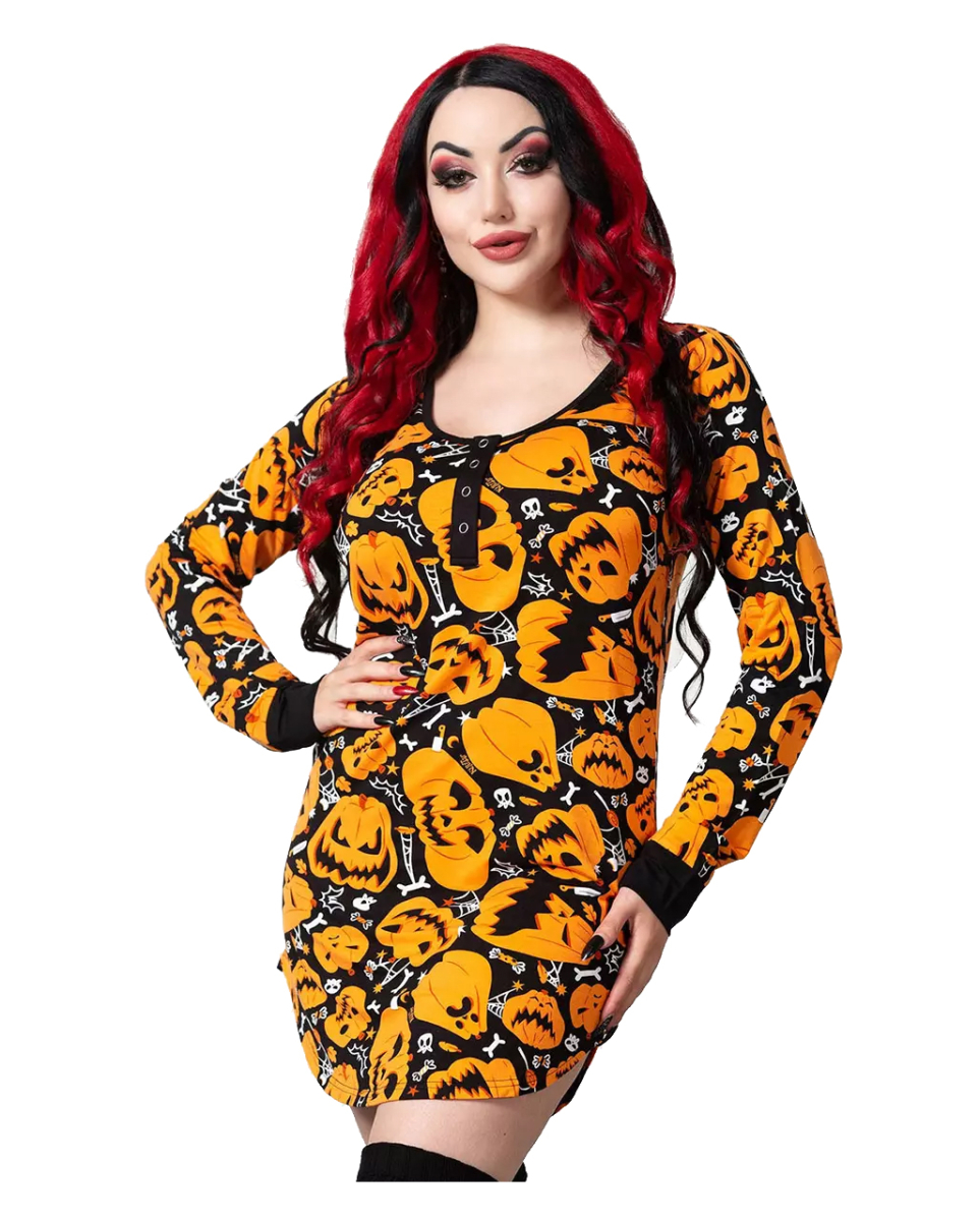 KILLSTAR Night Harvest Henley Kleid XS