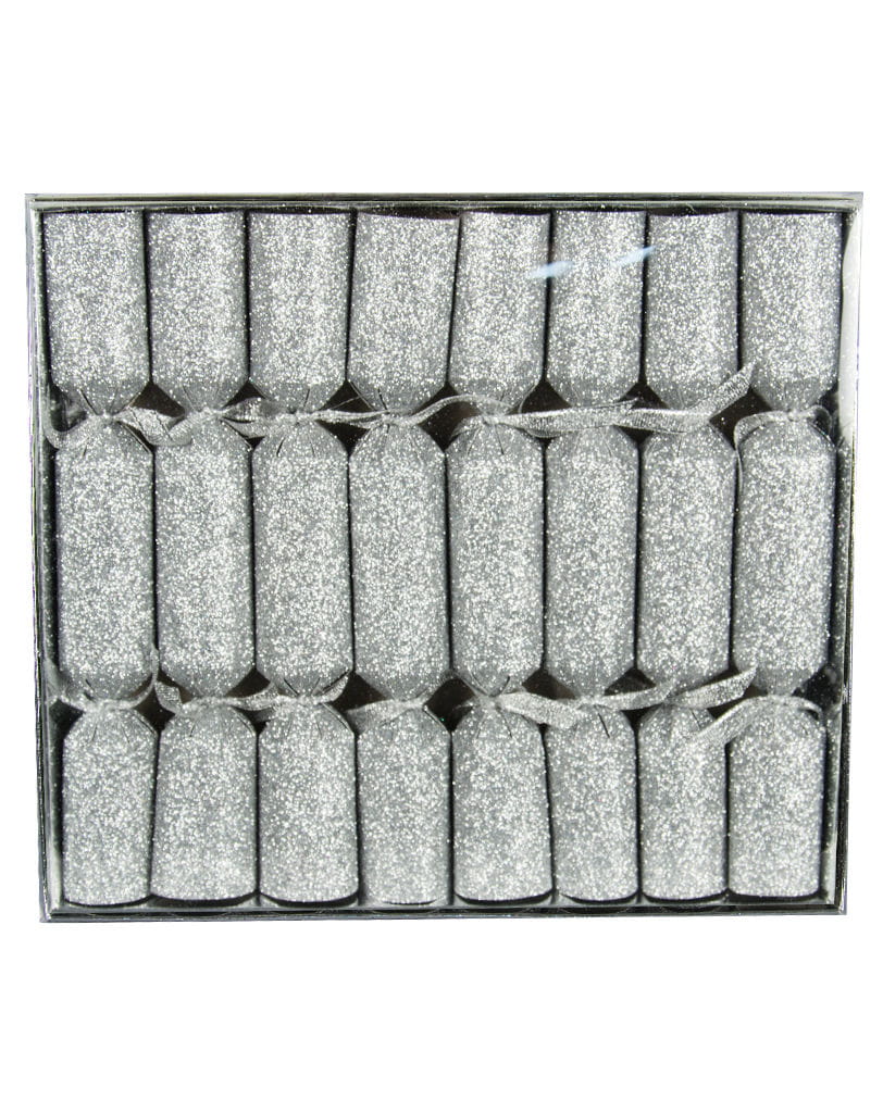 Knallbonbons Glittereffekt Silber 8 St.