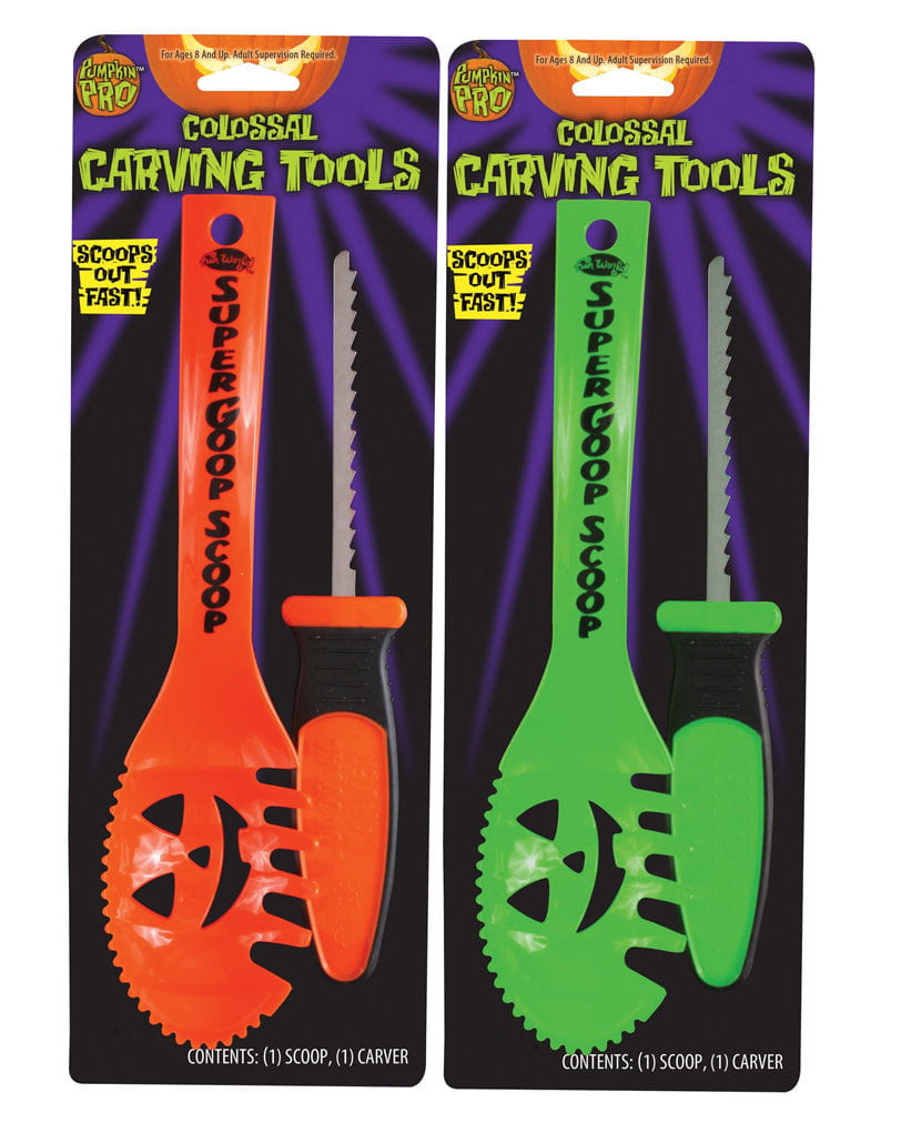 Halloween Kürbis Messer & Löffel Set 2-tlg.