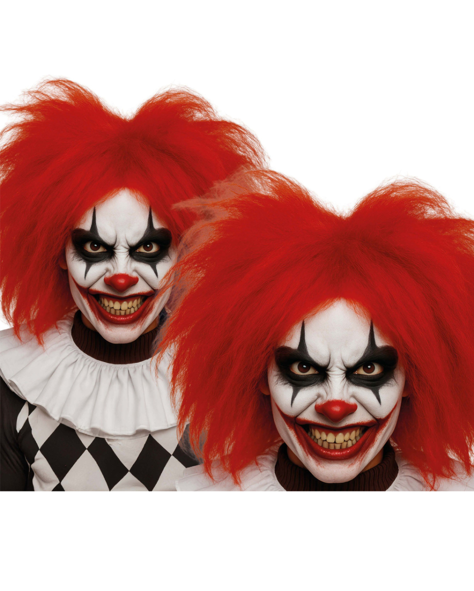 Feuerrote Nackenlange Clown Perücke