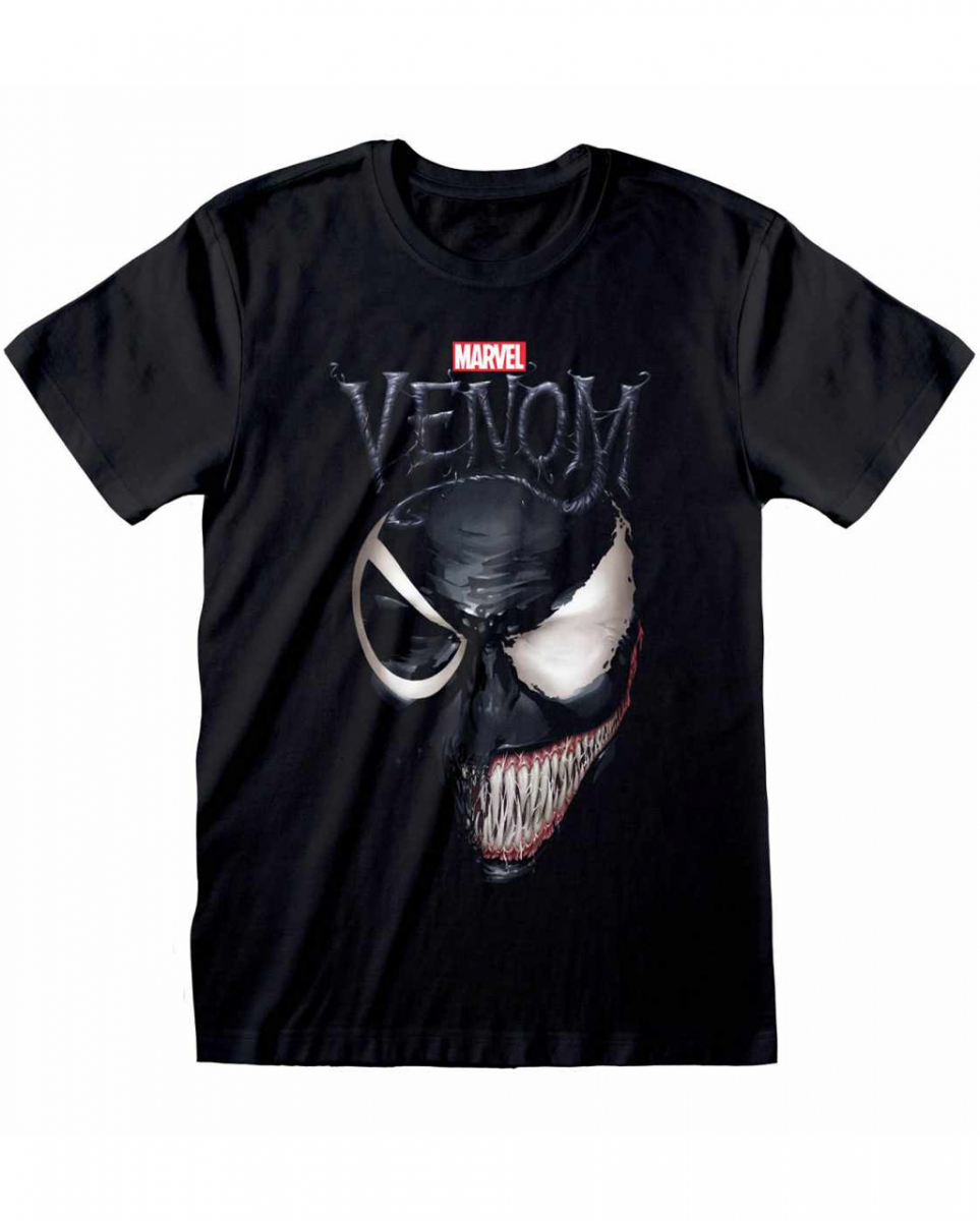 Marvel Comics Spiderman Venom Split Face T-Shirt XXL