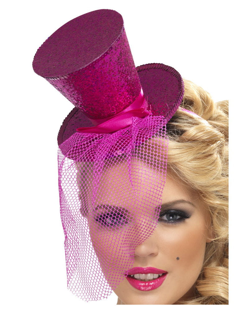 Mini Zylinder Pink mit Netz