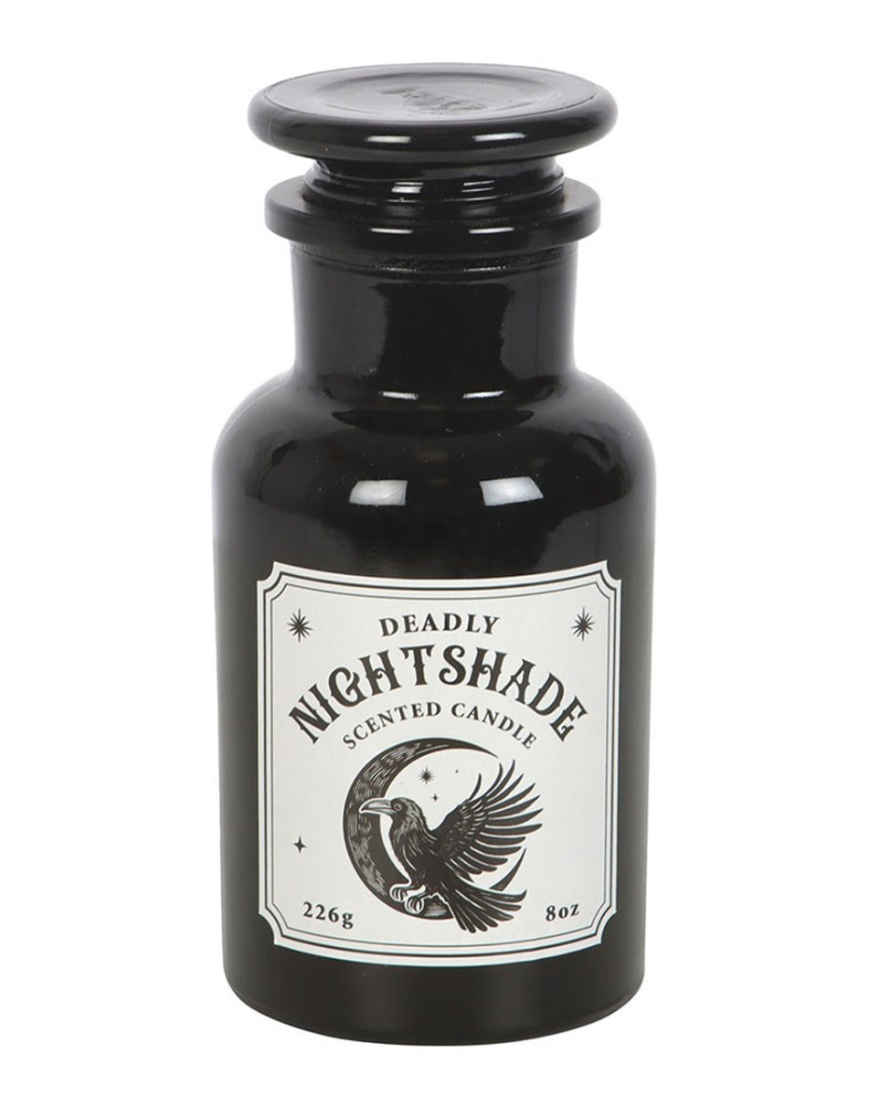 Mystic Raven Deadly Nightshade Apothecary Candle