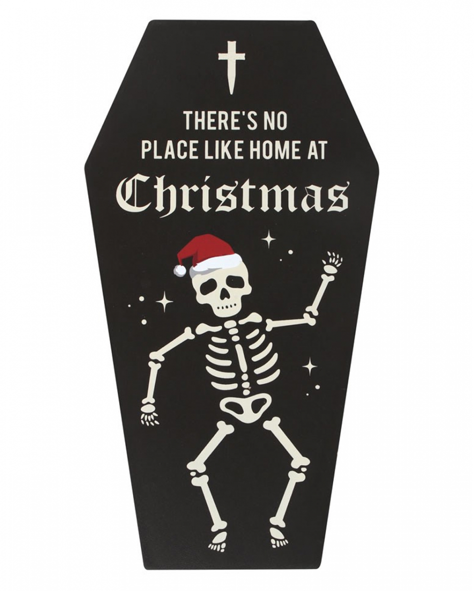 'No Place Like Home' Cryptmas Sarg Wandbild
