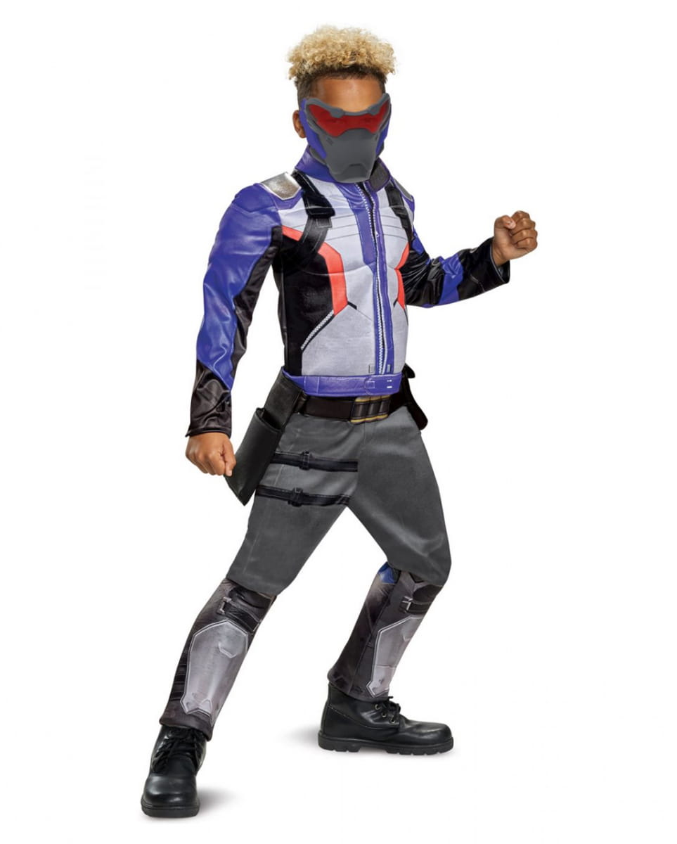 Overwatch Soldier 76 Kinder Muskelkostüm L