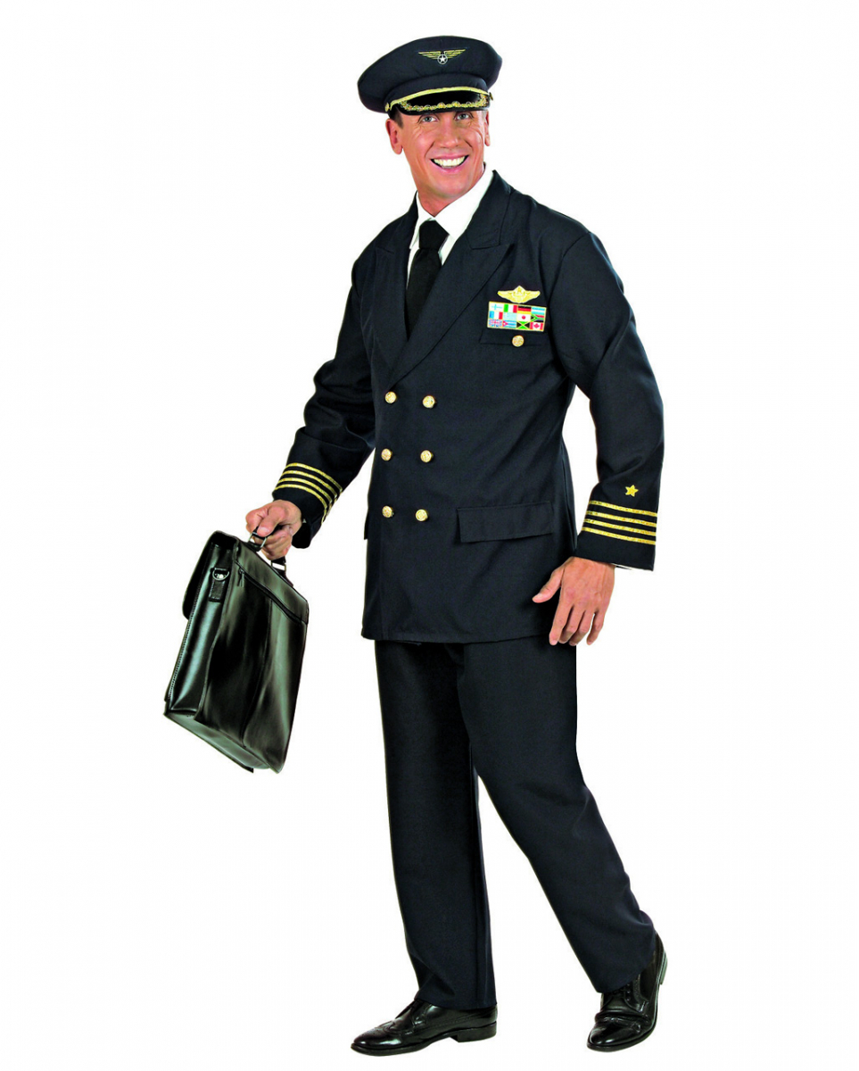 Piloten Uniform Kostüm M