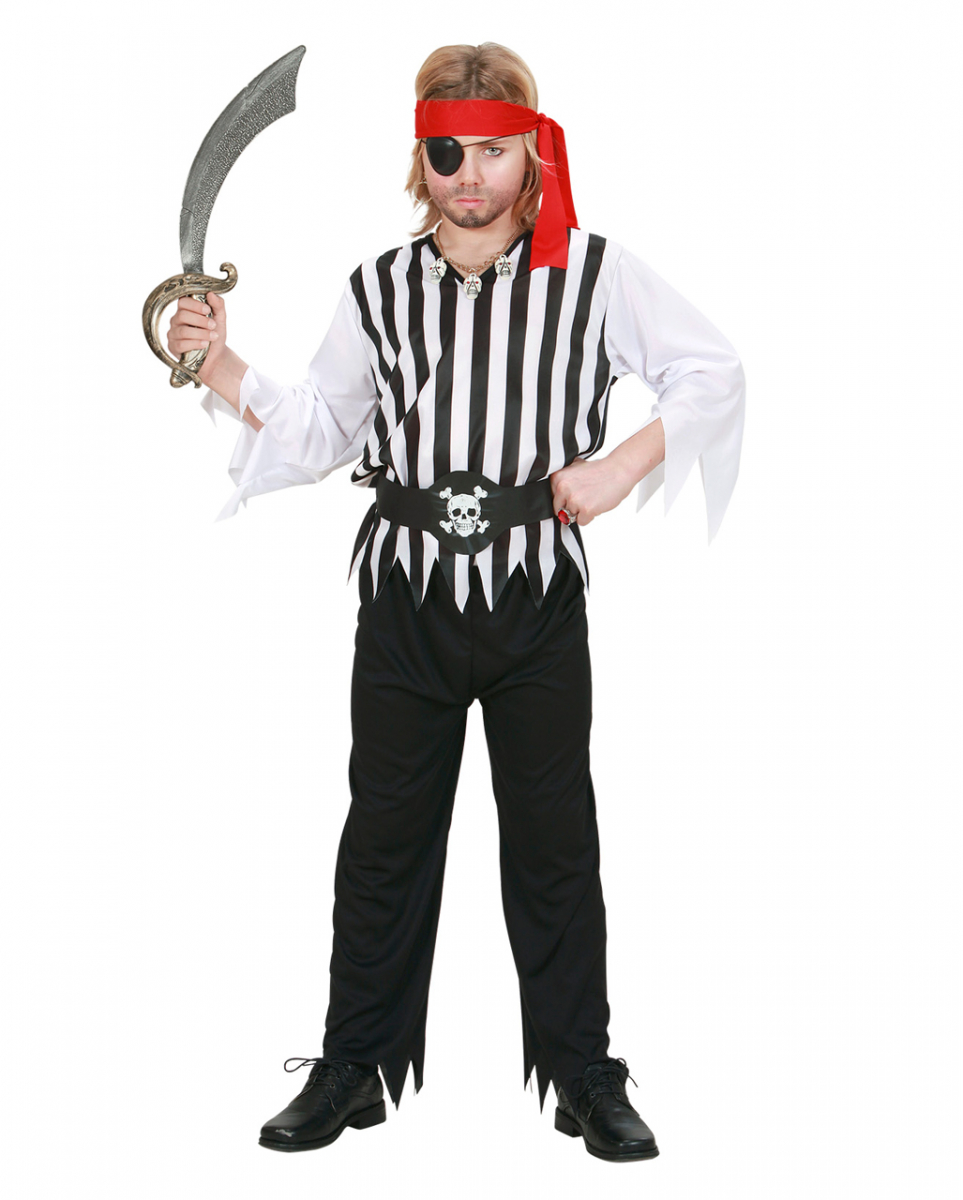 Piraten Kinderkostüm mit Stirnband 4-tlg. XXS/104