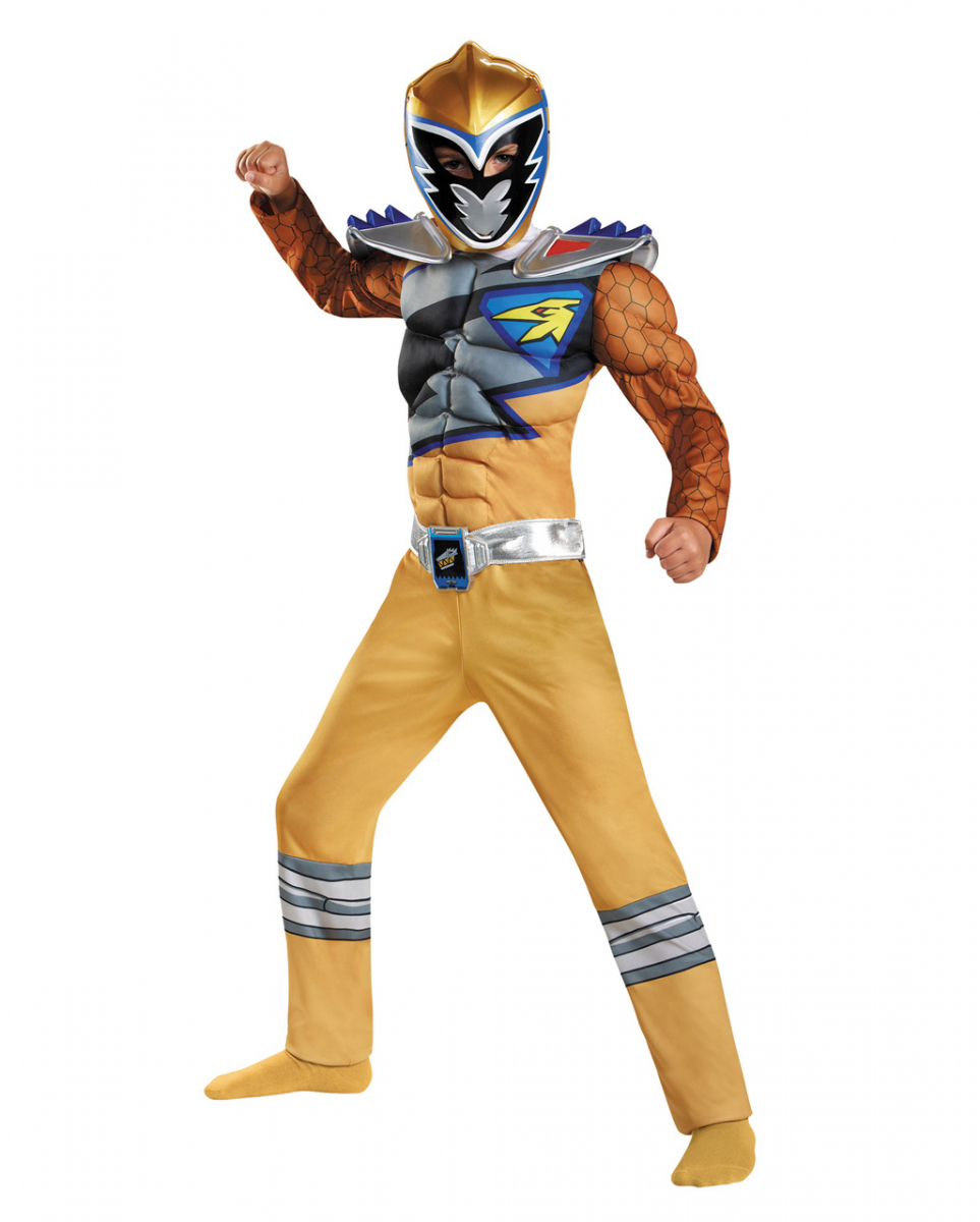 Power Ranger Gold Ranger Dino Charge Muskelkostüm S